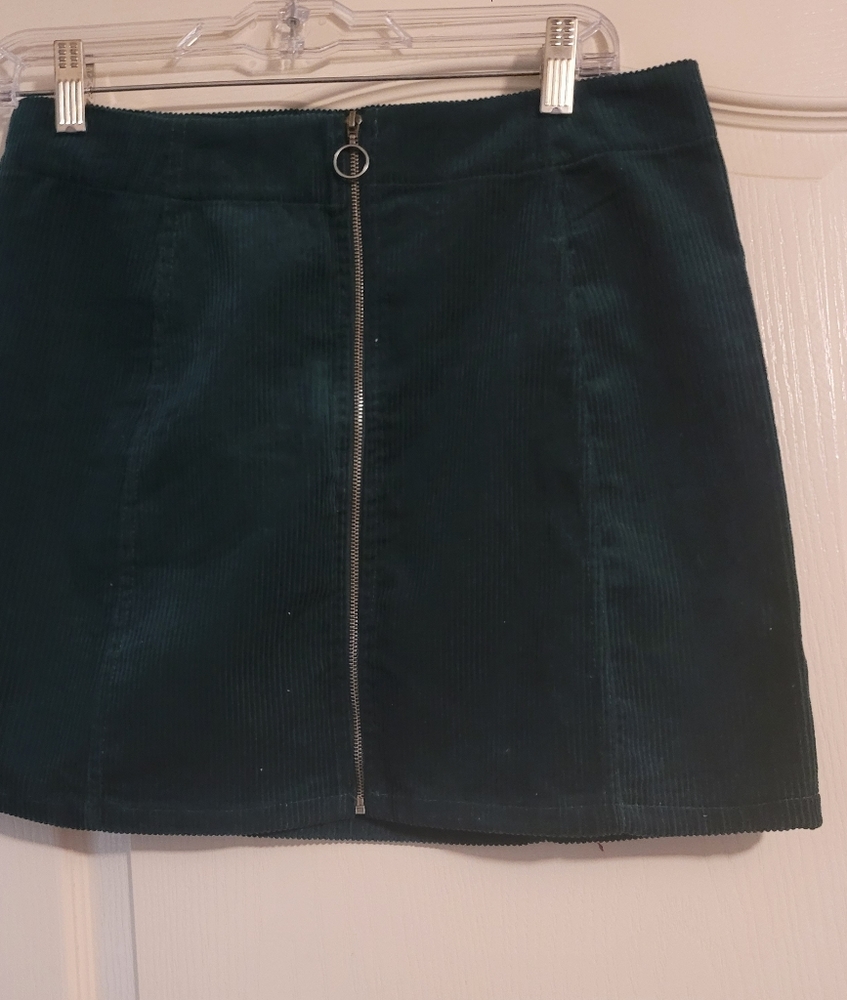 New Rue21 Turquoise Corduroy Mini Skirt